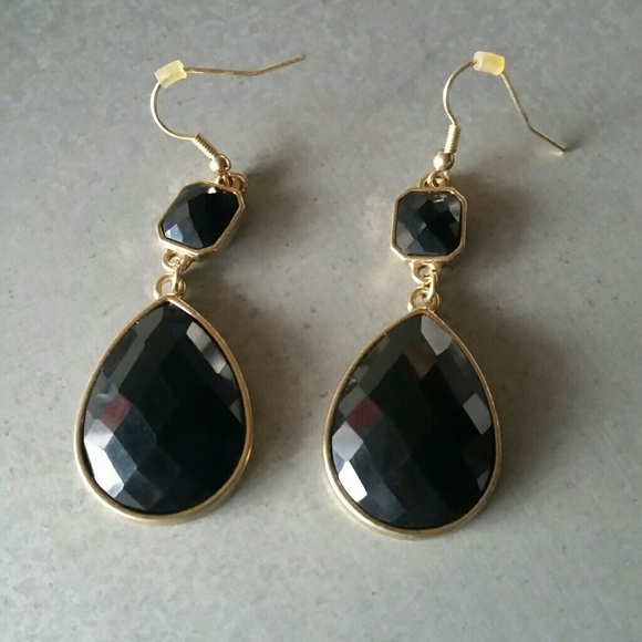 FINAL LOT Bundle 3 Black Silver Drop Earrings - Picture 4 of 5